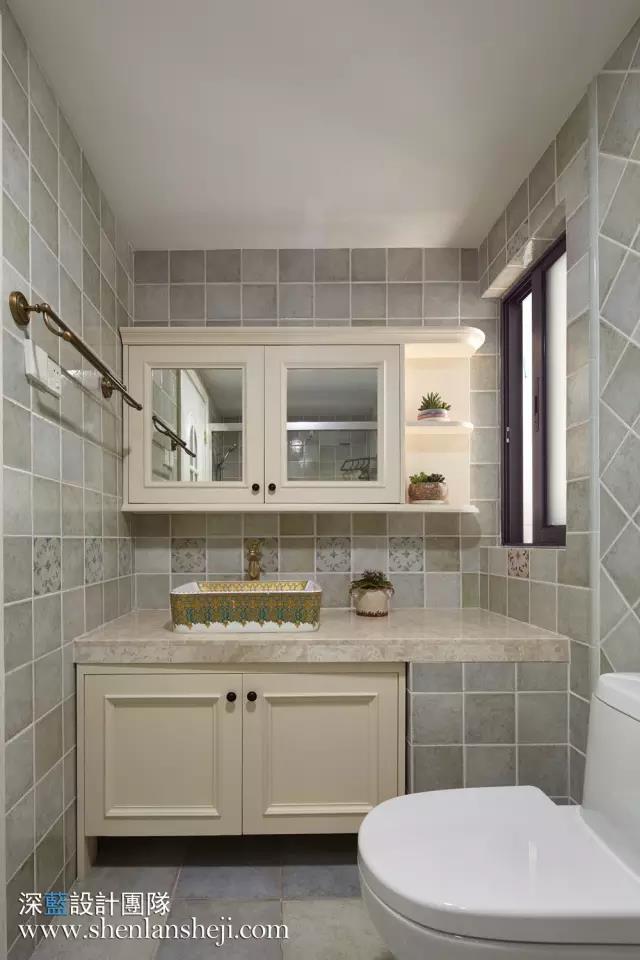 夏日抹茶——120㎡简约美式小清新-45