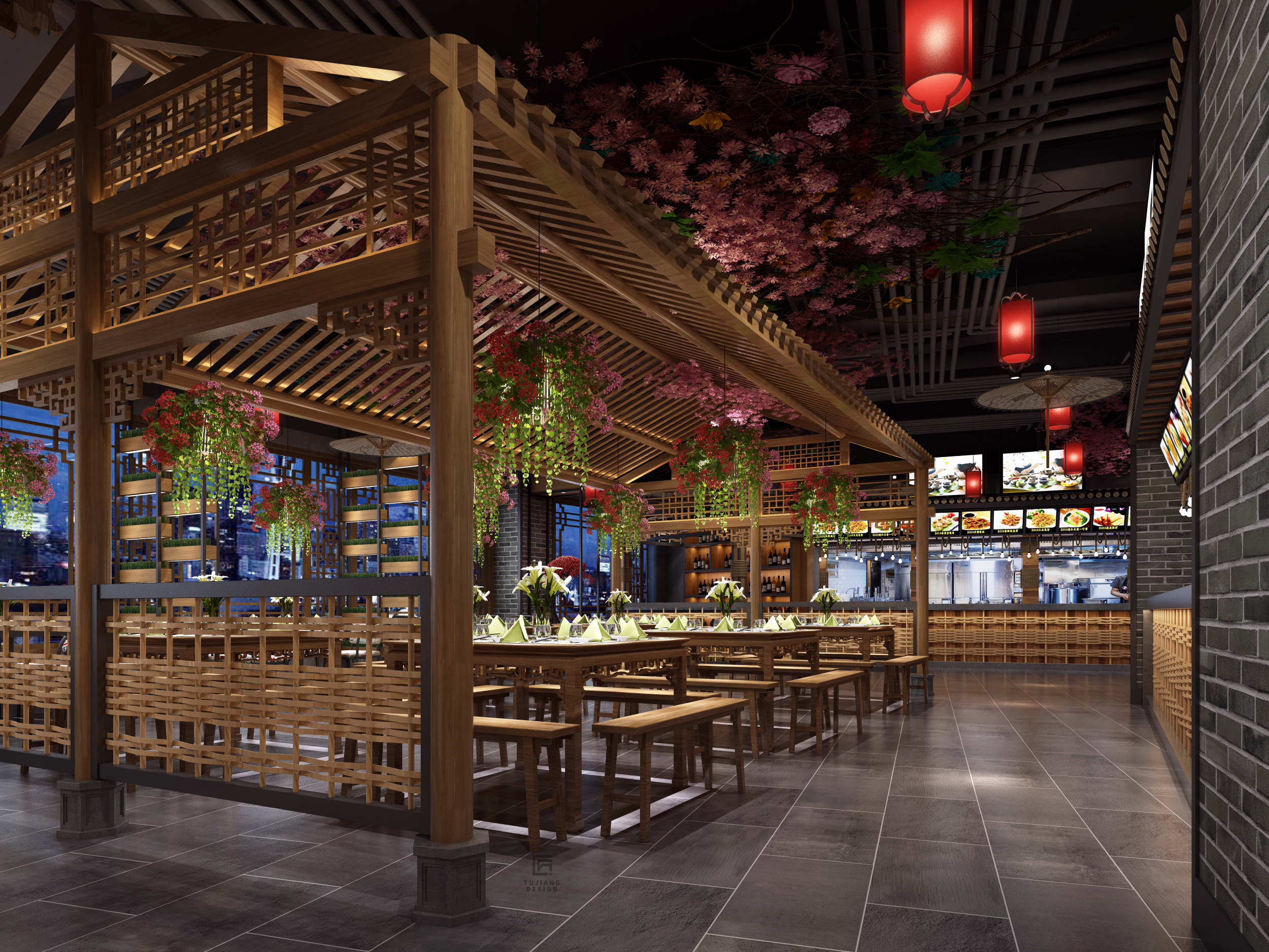 中式餐饮店设计，体会百味人生闲庭信步-7