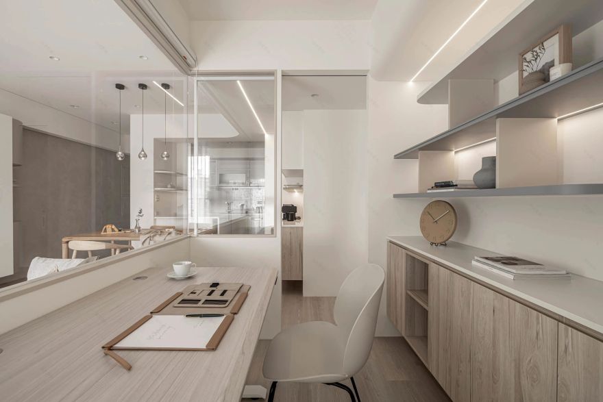 温润奶油风居家空间丨寓子设计-54