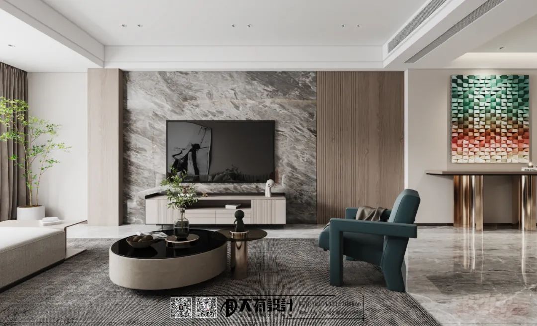 色彩灵动的现代空间 · 义乌住宅项目丨大有设计团队-35