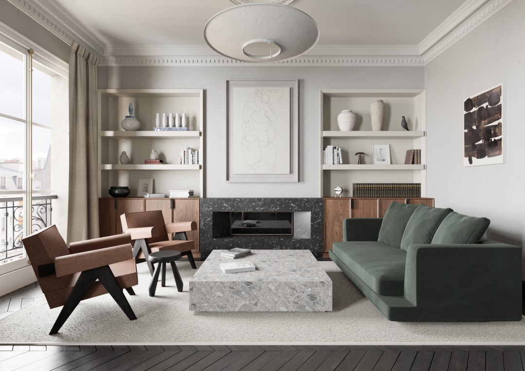 现代法式精致生动的居住空间丨Studiovlach-46