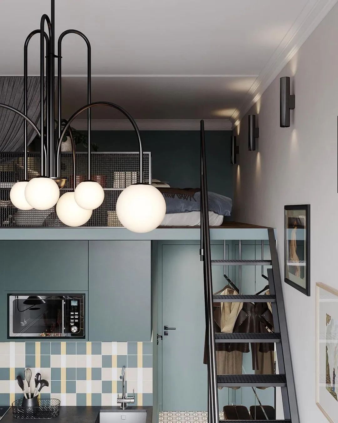 13㎡极致收纳公寓丨designcorner.spb-9