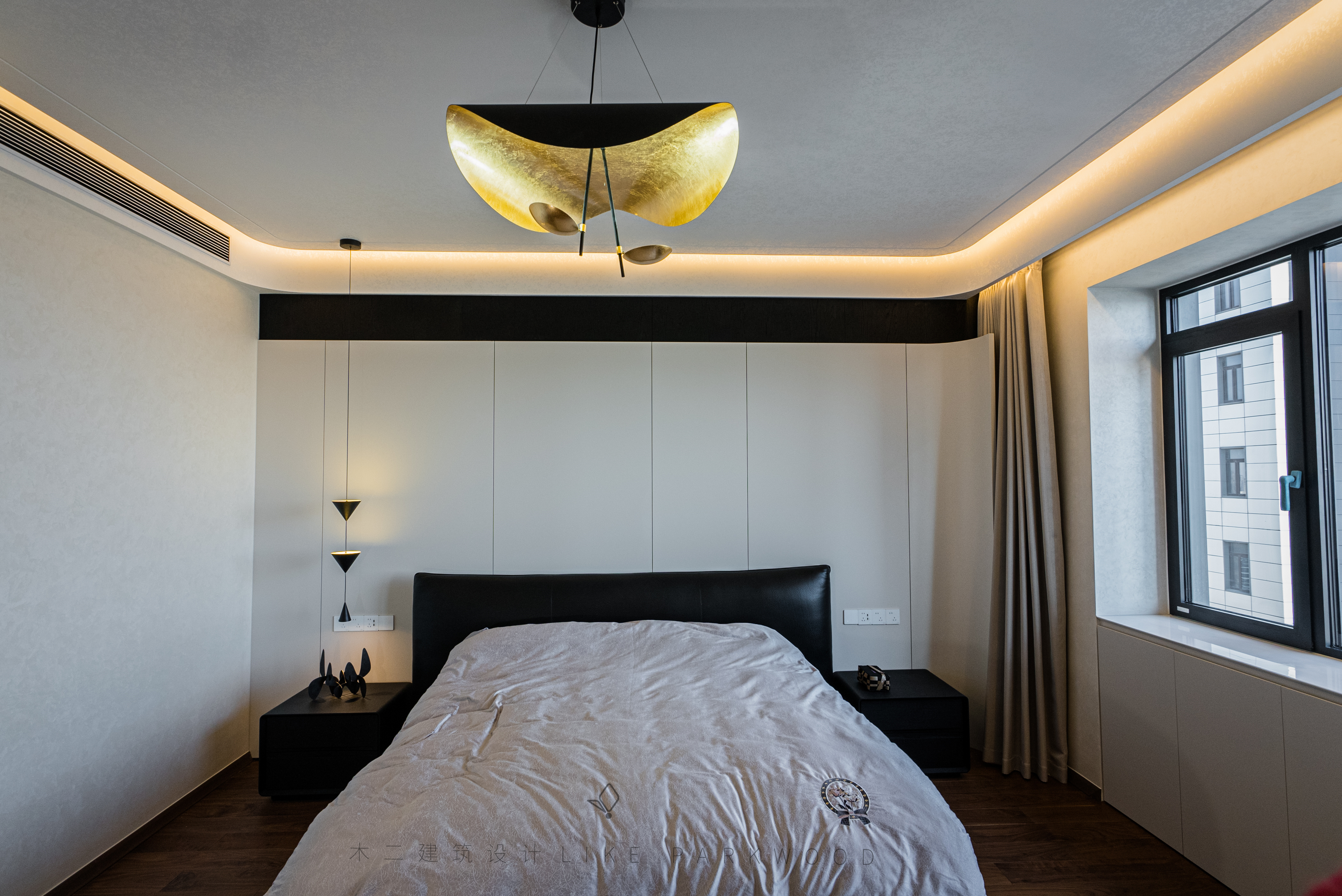 木二设计|298平极简滨江平层-38