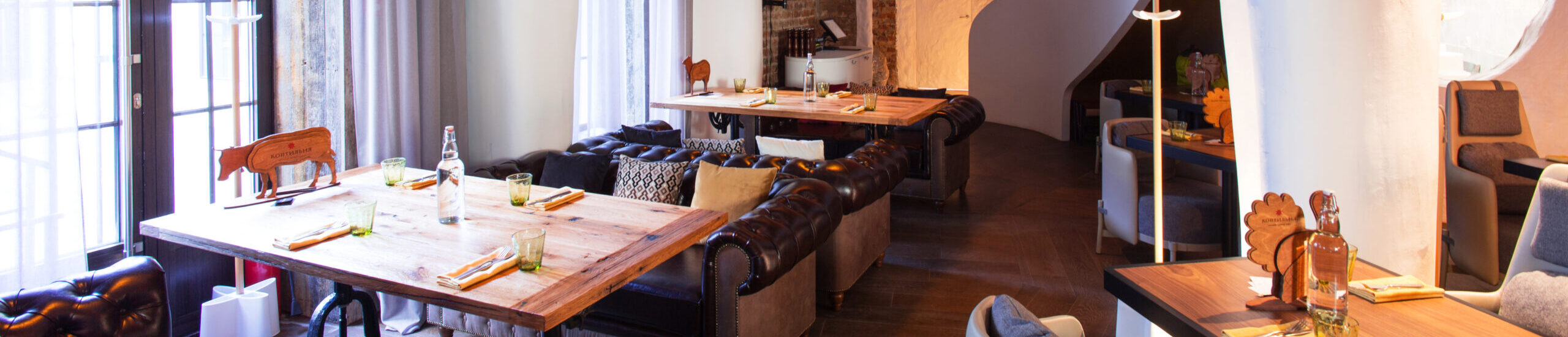 Дизайн ресторана Коптильня（烤肉店餐厅设计）丨бюро ARXY（ARXY工作室）-0