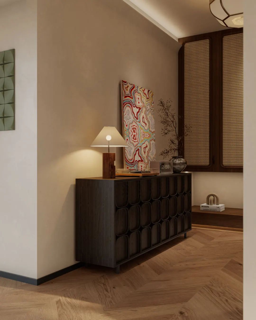 南洋复古风别墅设计-24