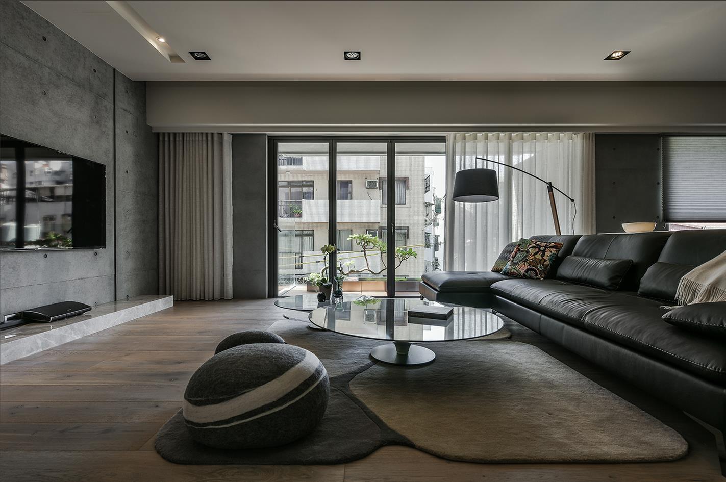 现代灰色系住宅  品桢设计-1