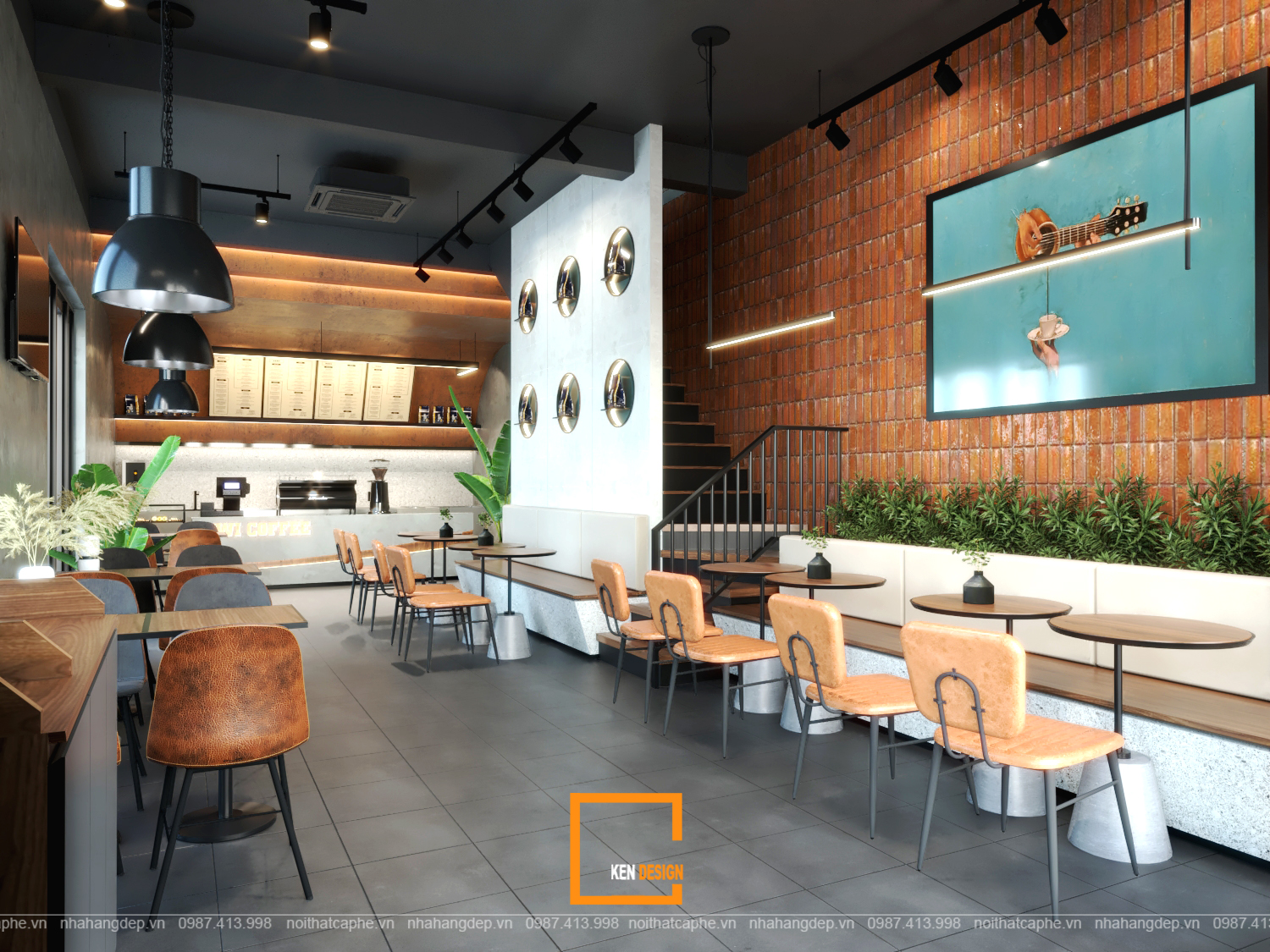 Kiwi Coffee咖啡馆设计丨Ken Design-10