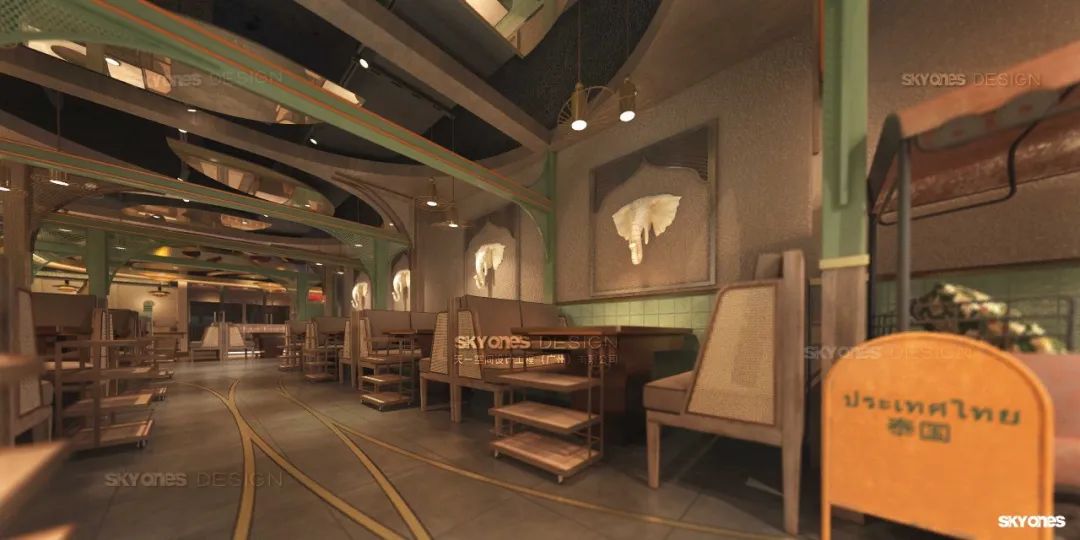 燃泰·泰式火鍋全新空間系統研發丨中国北京丨SKYONES 设计团队-63