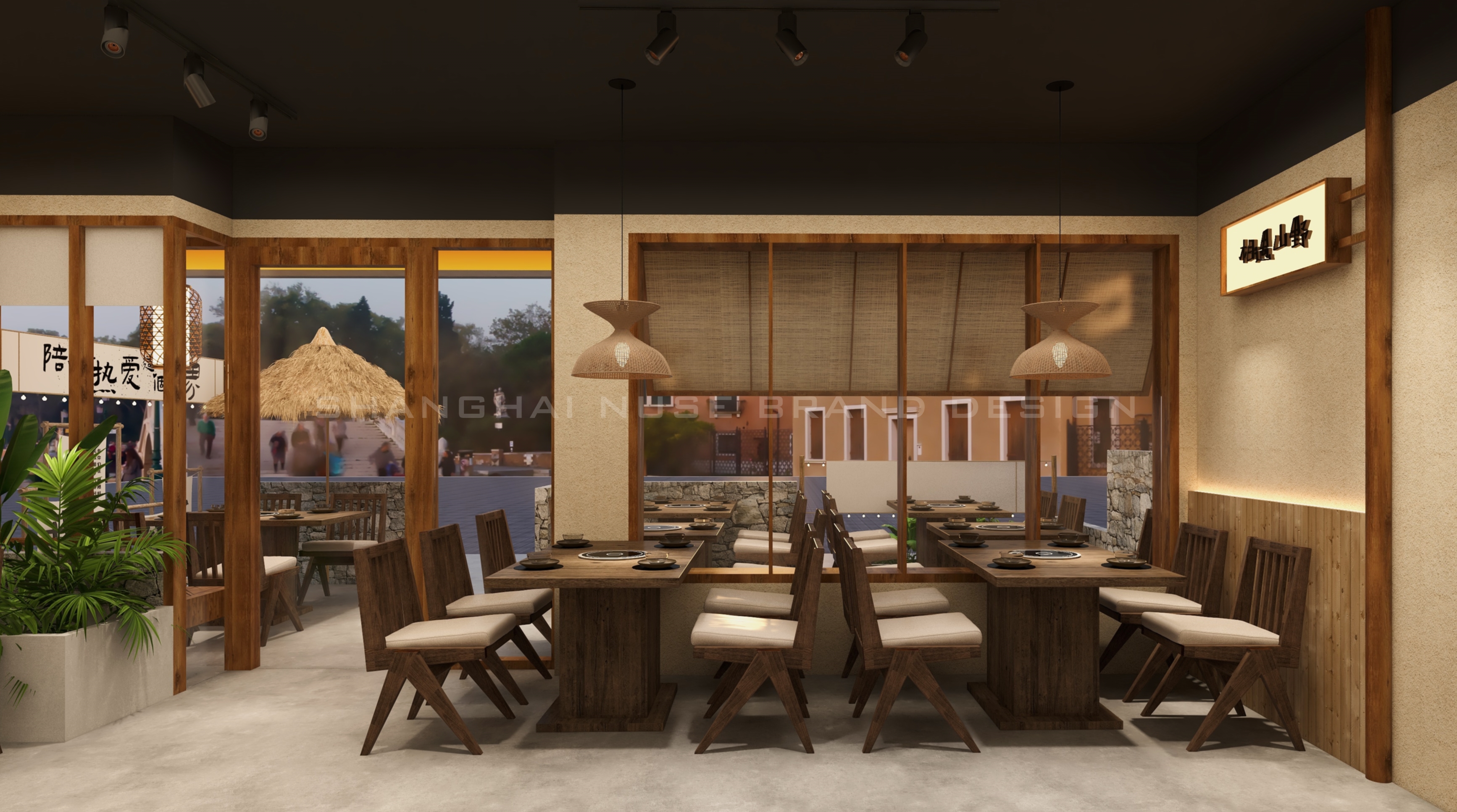 治愈系乡野烤肉空间丨木村空间设计有限公司-25