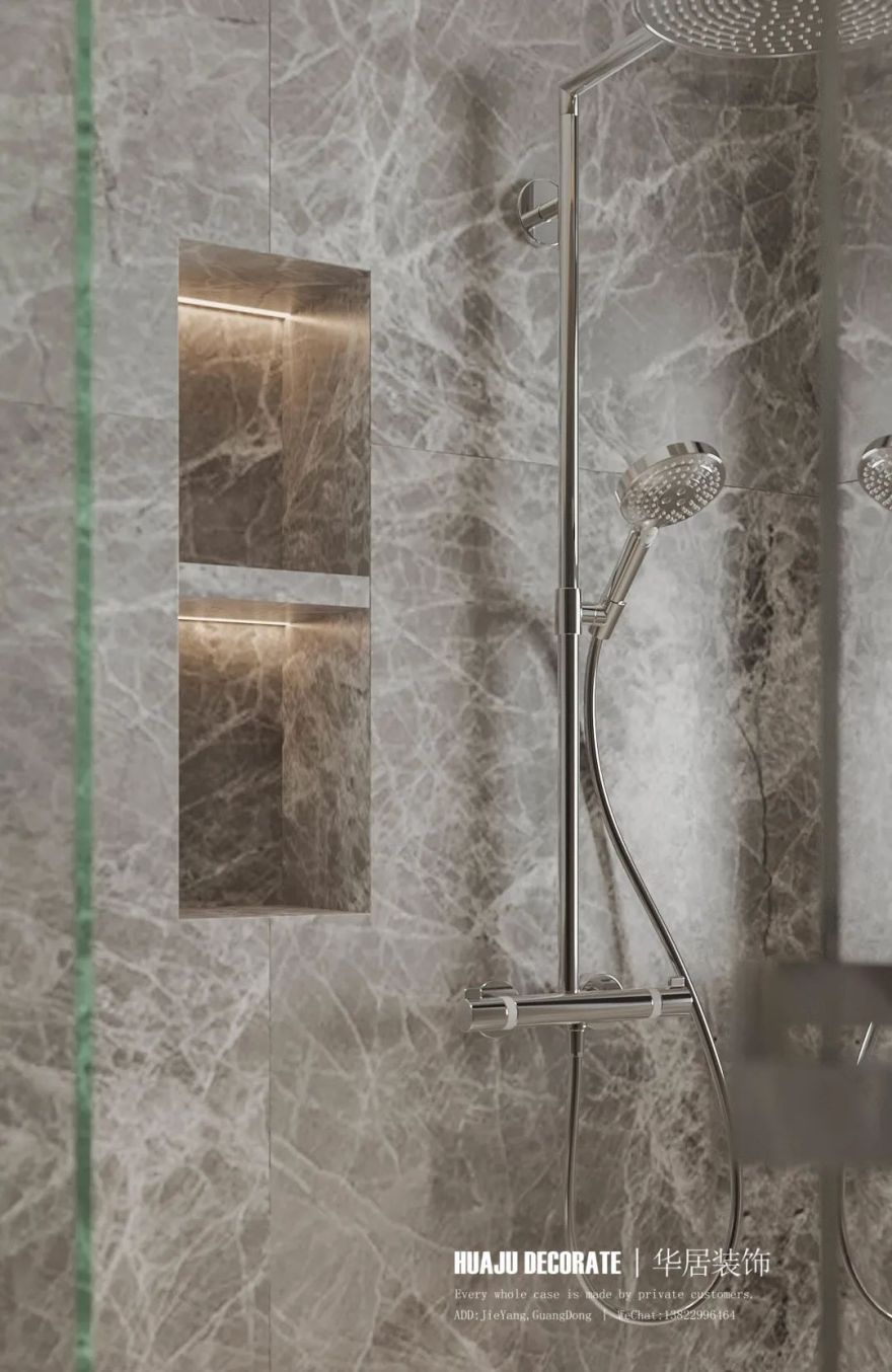 榕江四季城大平层现代简约设计丨华居装饰-67