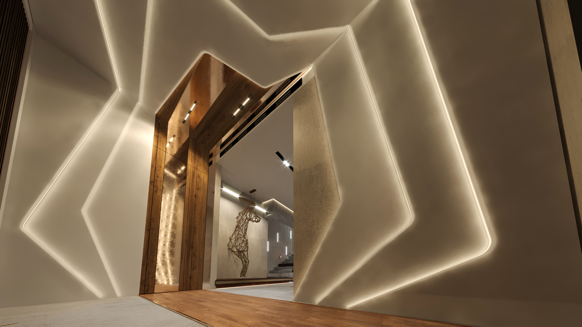 海德公园山景别墅丨埃及开罗丨Atrium Design  Ahmed Rabie-15