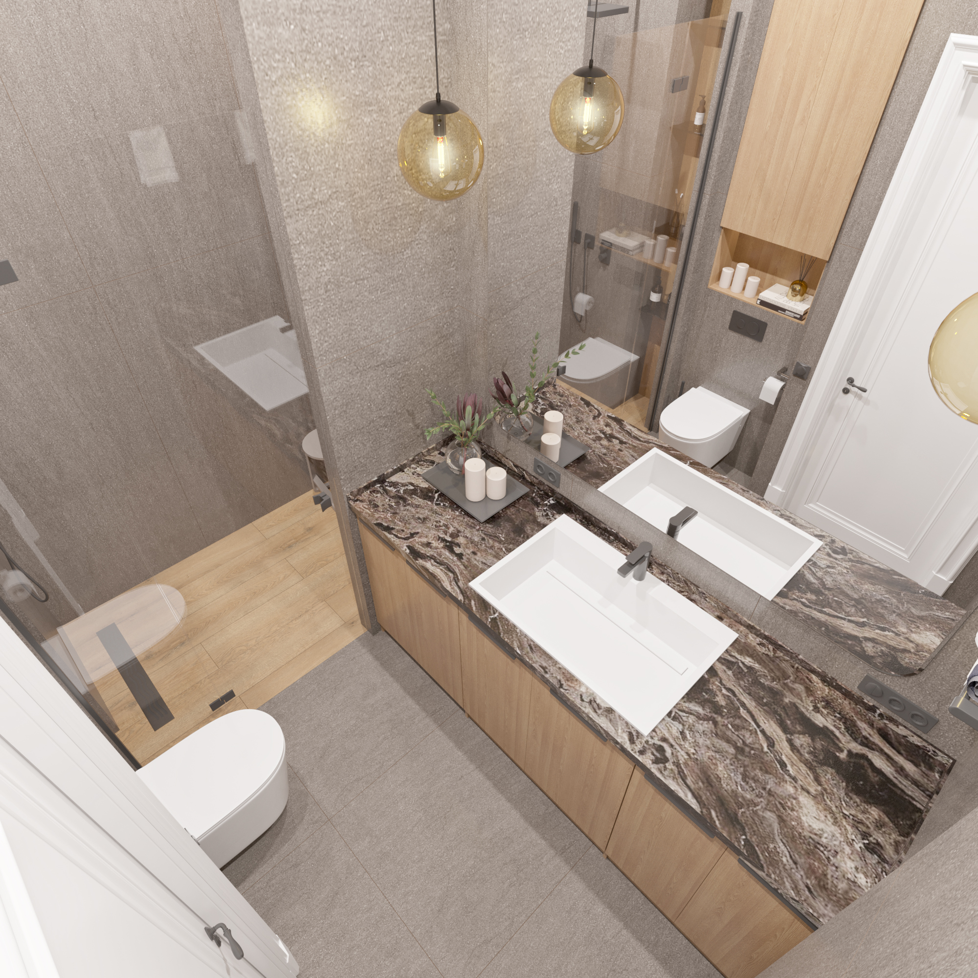 DESIGN APARTMENT 64m2. Garden's Residence.Tashkent City-33