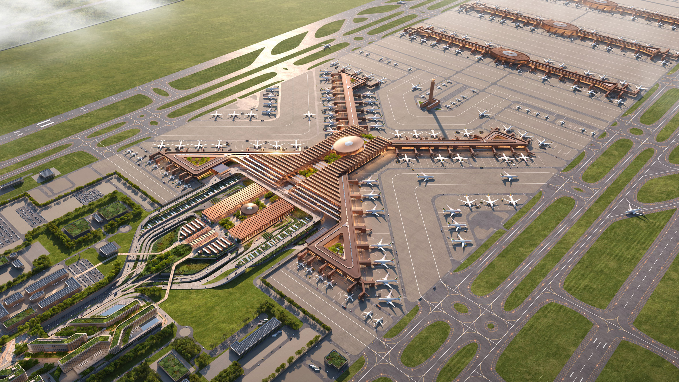 Zaha Hadid Architects reveals Bishoftu International Airport in Ethiopia-3