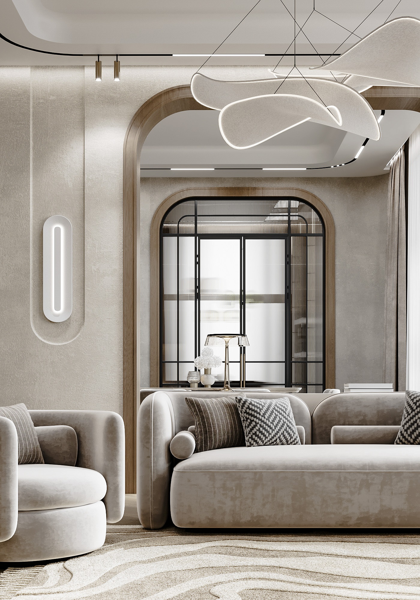 Гостиная + столовая зона-8