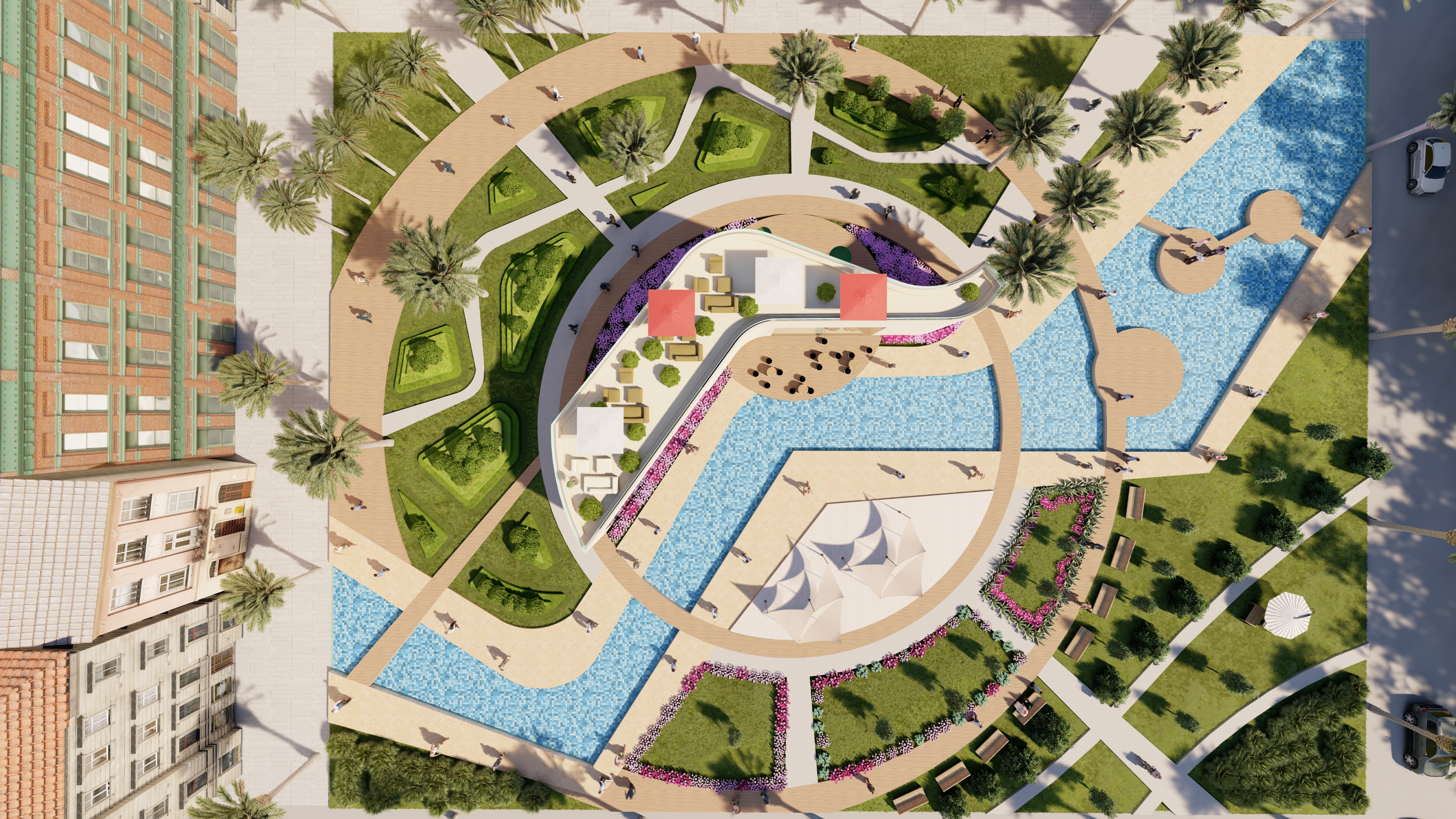 Landscape Auto cad + SketchUp + Lumion-4