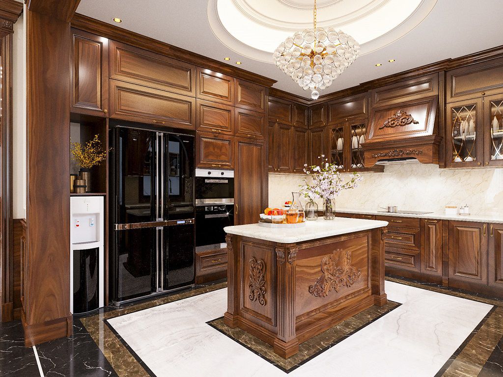 3层新古典9米门面独栋别墅设计丨越南丨Kiến Trúc Nhà Việt Phong Thuỷ-34