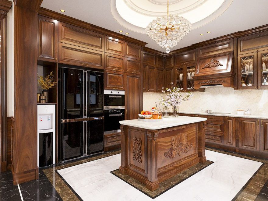 3层新古典9米门面独栋别墅设计丨越南丨Kiến Trúc Nhà Việt Phong Thuỷ-34