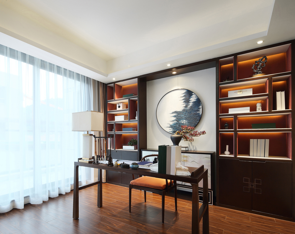 墨客设计 | 写意东方的江南华府，新中式的空间智慧-41
