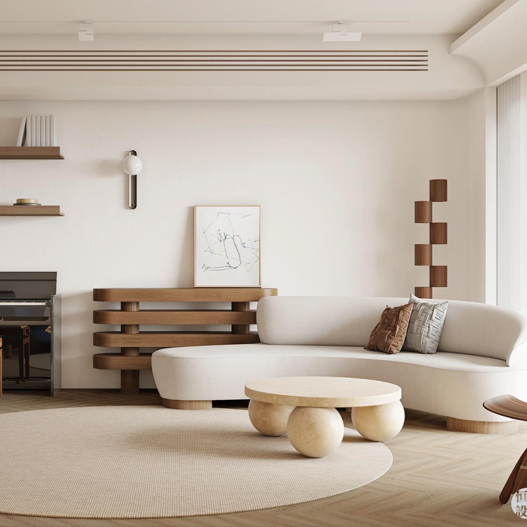 温柔胡桃奶咖色家居设计-4