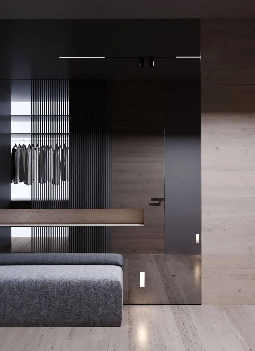 现代简约灰调空间设计-22