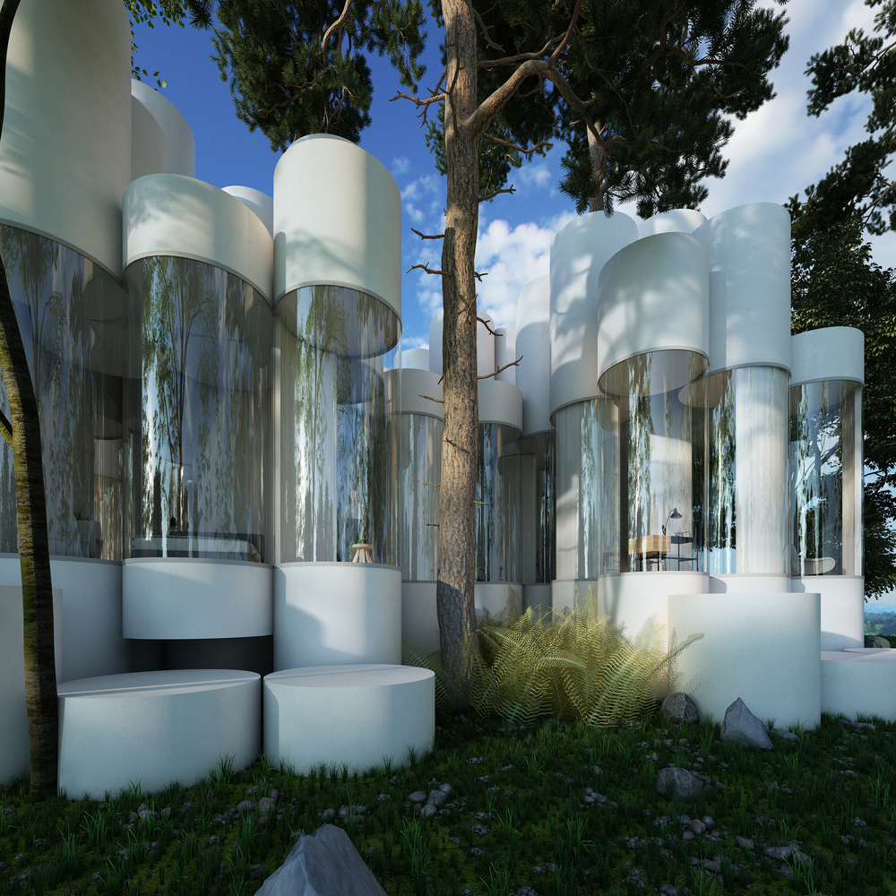 House Cylinder  Town and Concrete-36