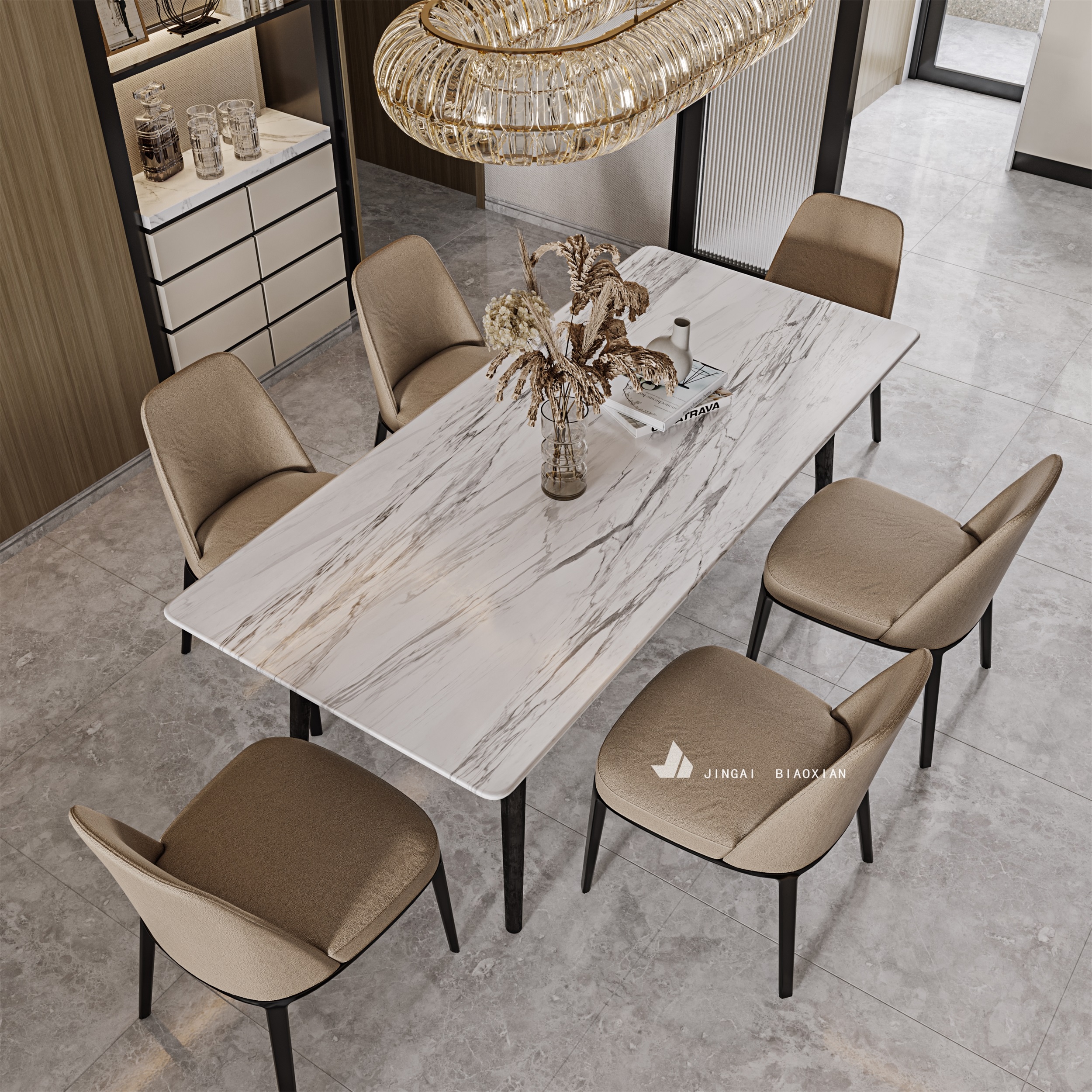 现代简约客餐厅设计案例-33