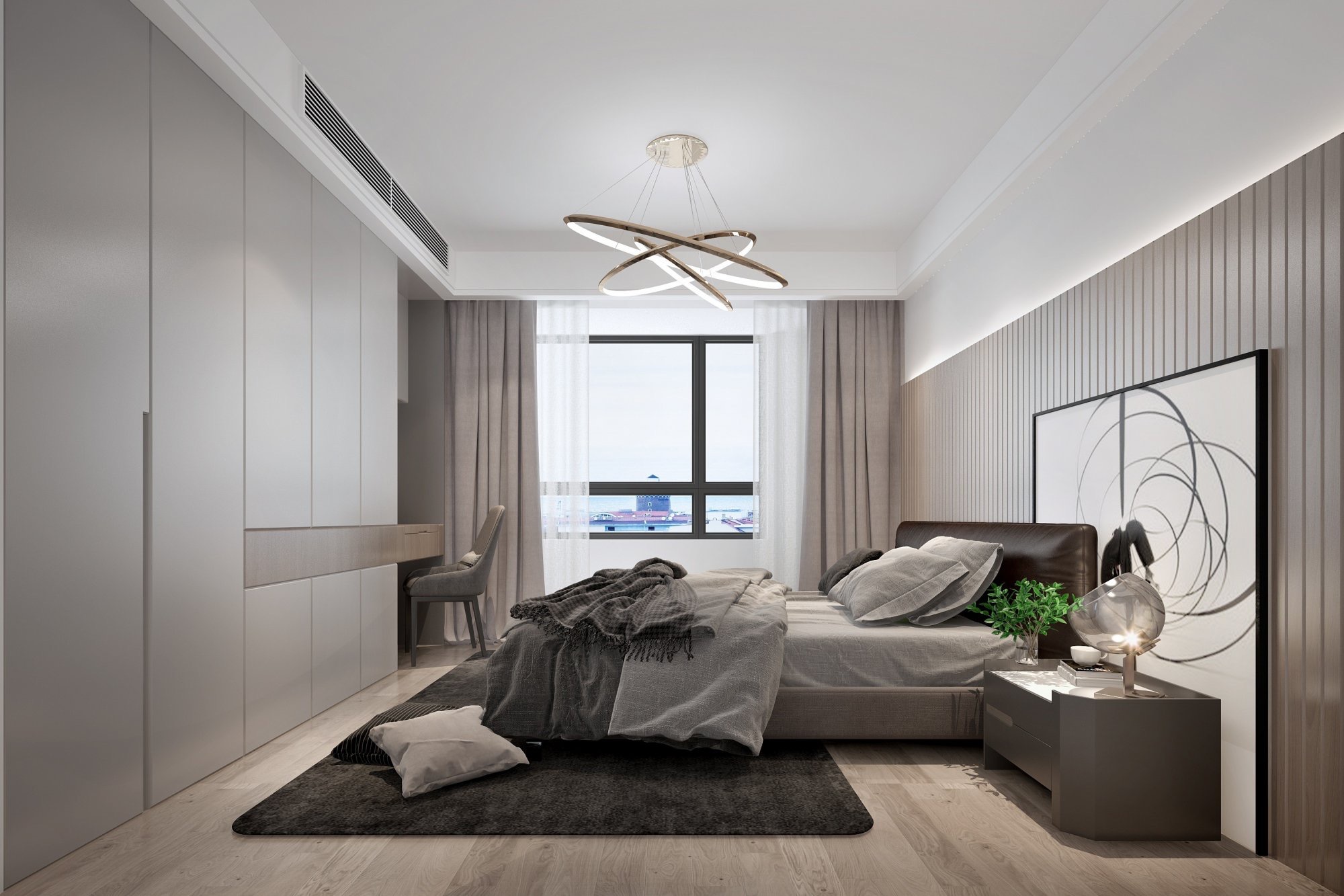 扬州雅居乐兰亭公馆 140㎡平层住宅设计-14