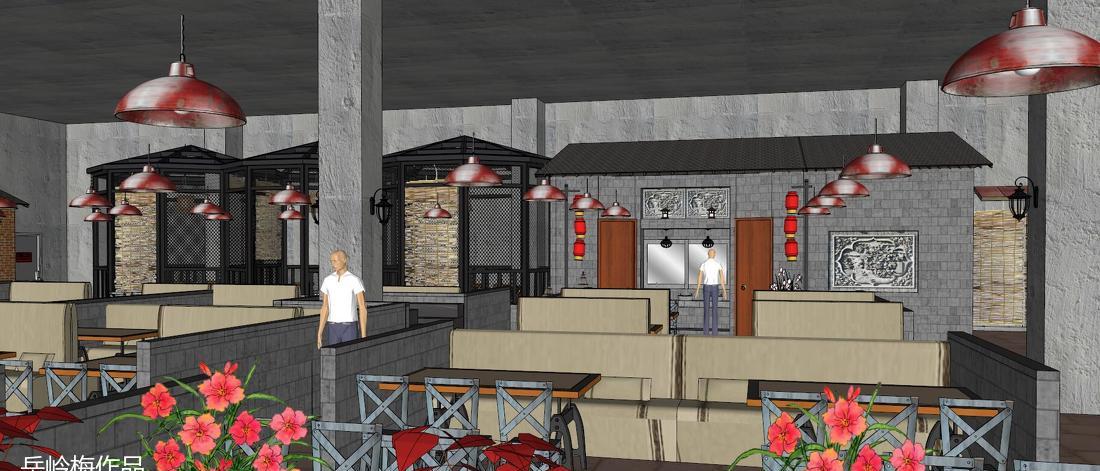 "八鲜过海"复古风室内设计,打造美食与回忆的温馨空间-83