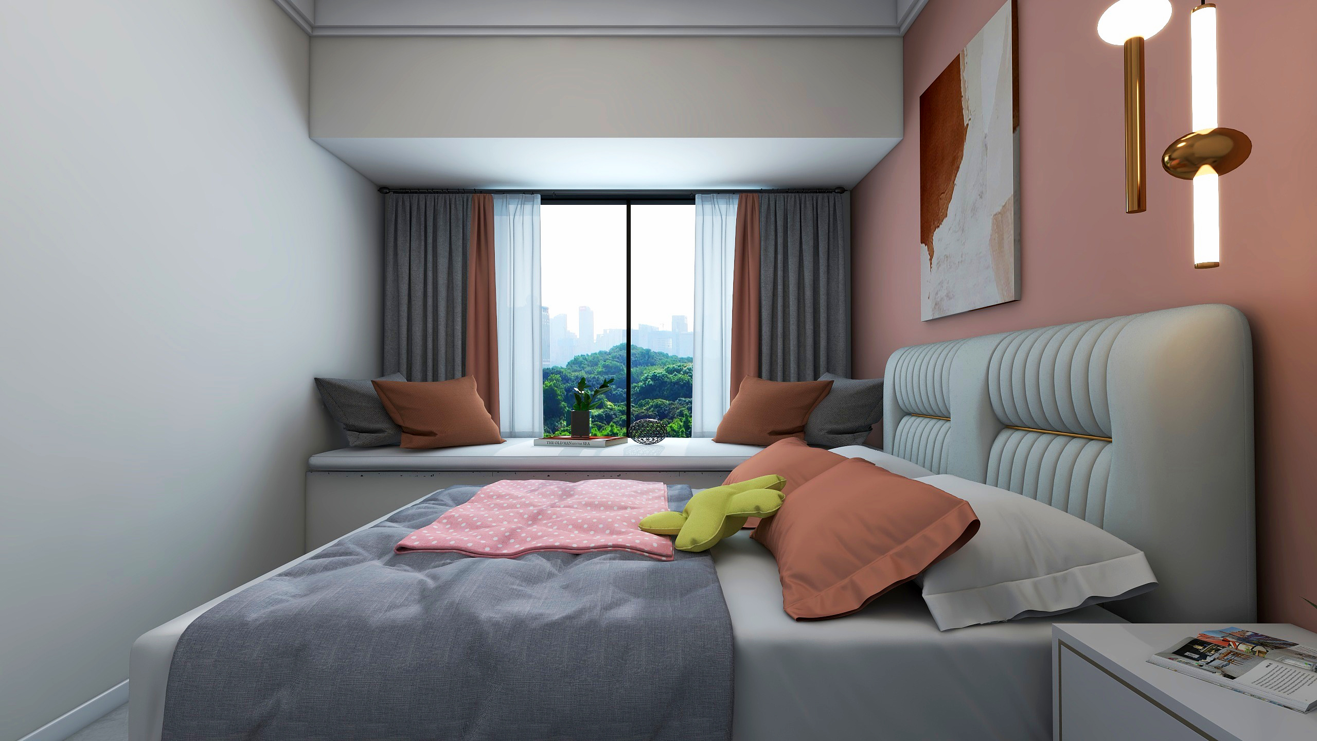 郑州奥体世纪 90 平三房两厅设计丨中国郑州-12