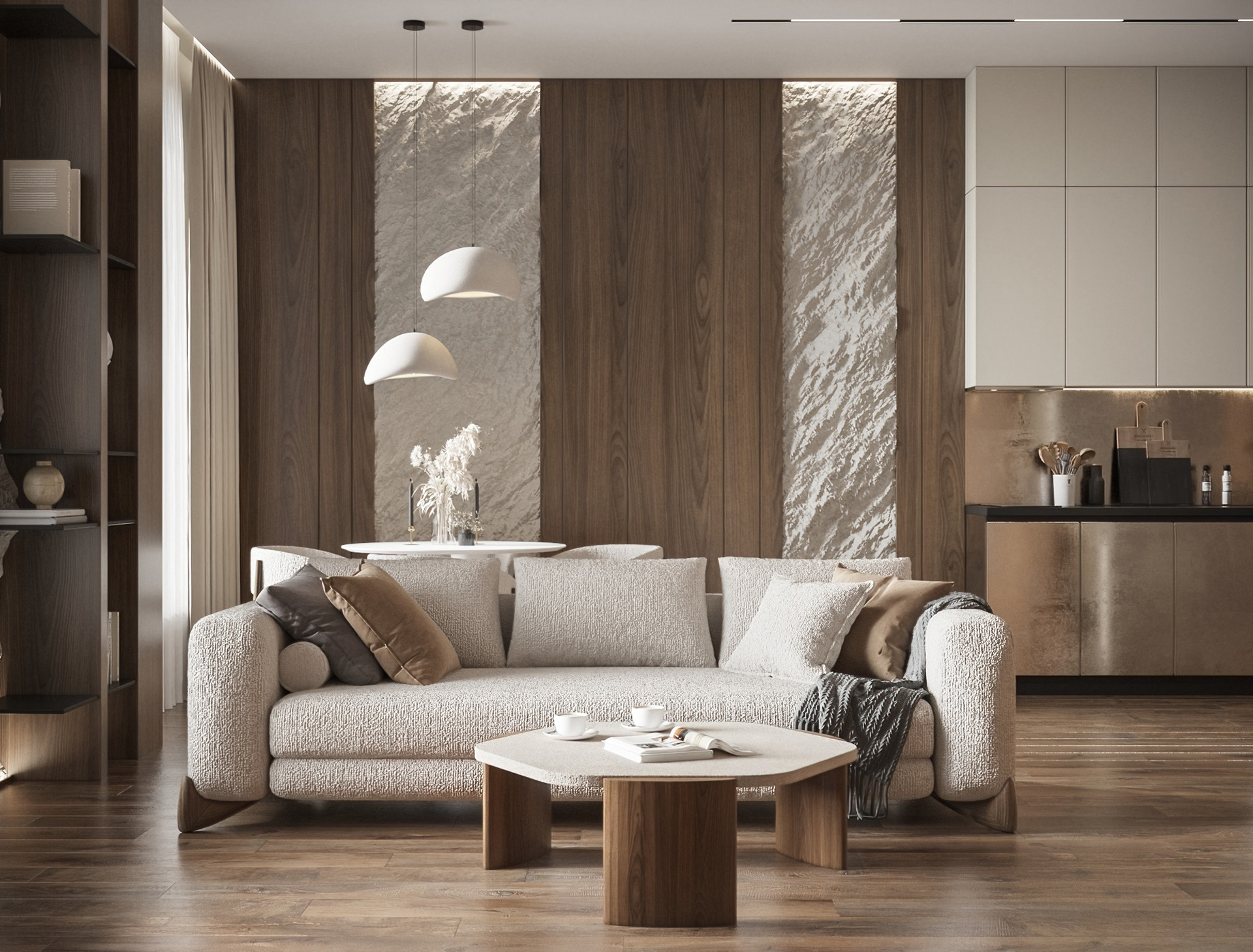 Квартира для девушки в стиле Джапанди-0