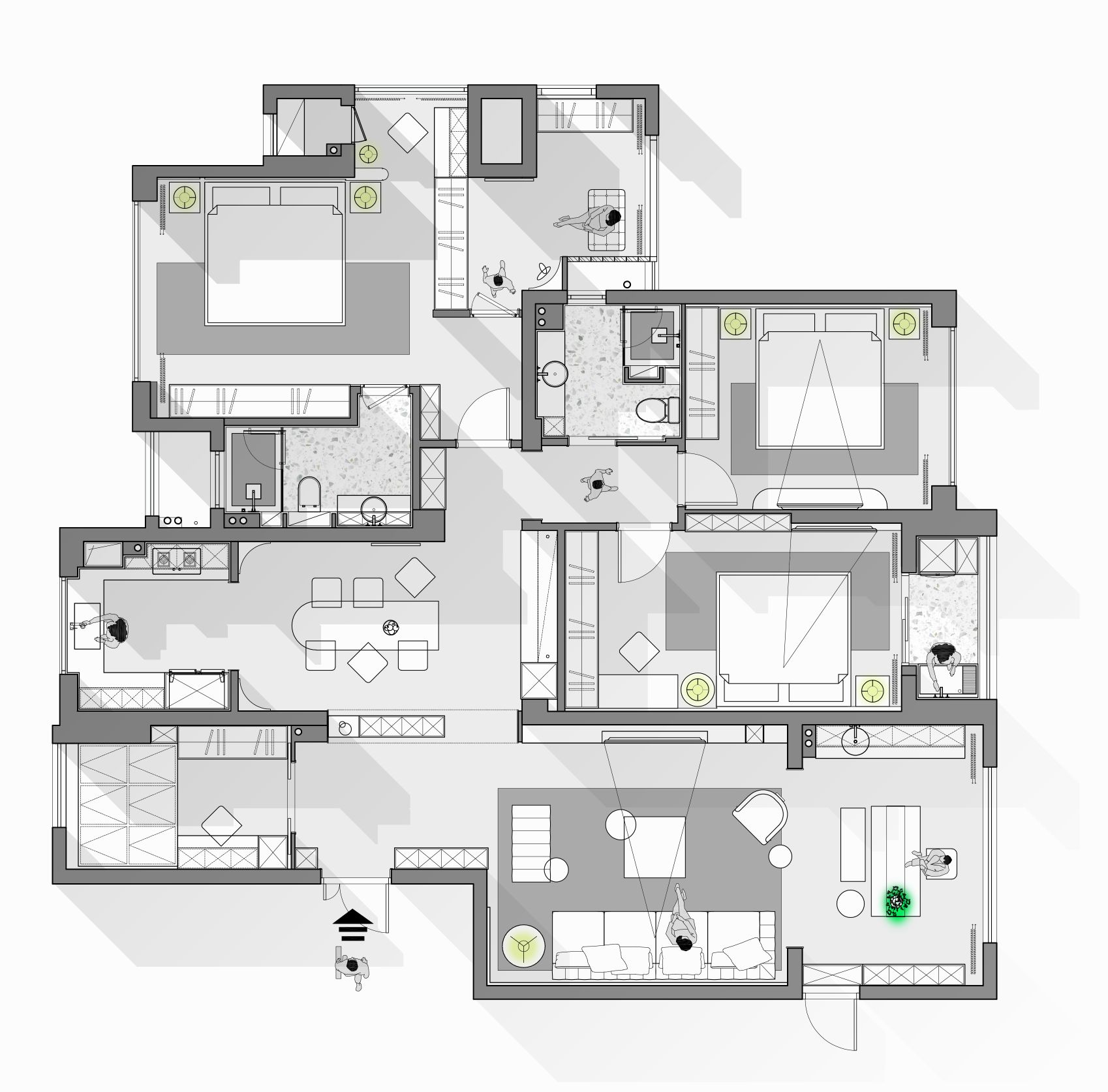 私宅·空间设计丨中国福州丨周仕润｜空间设计事务所-3