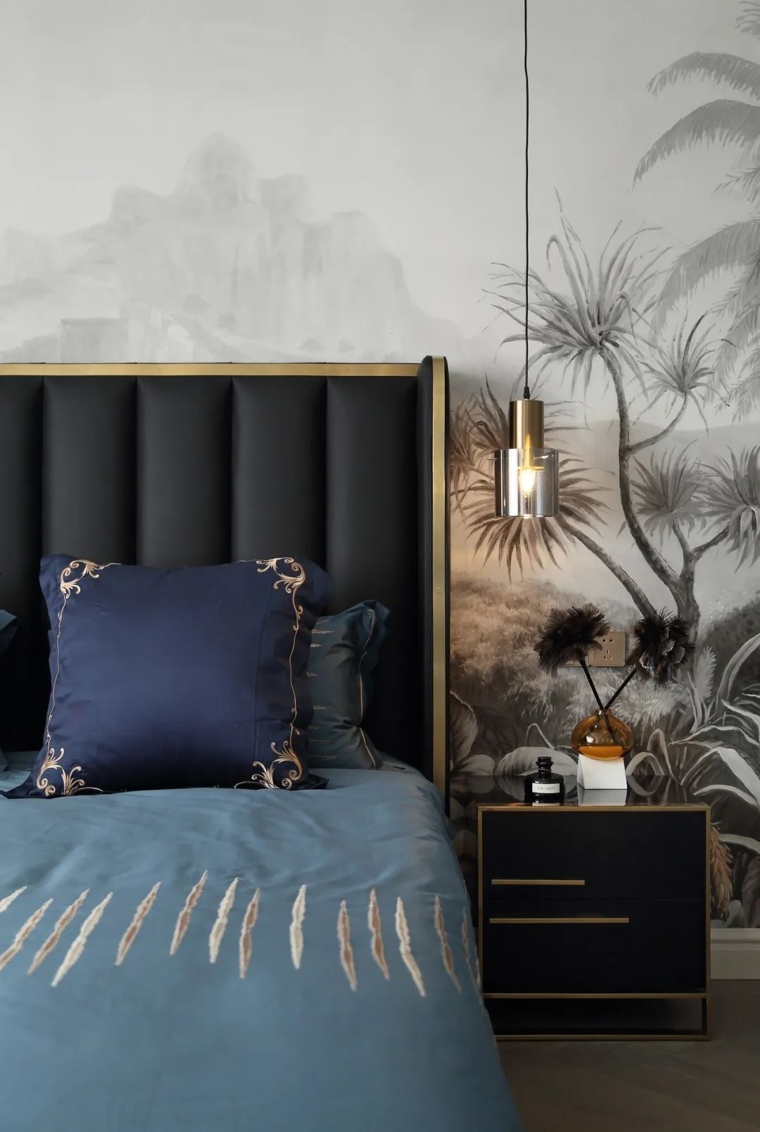 鑫界帝王国际样板间 | 现代轻奢风格下的古典艺术对话-37