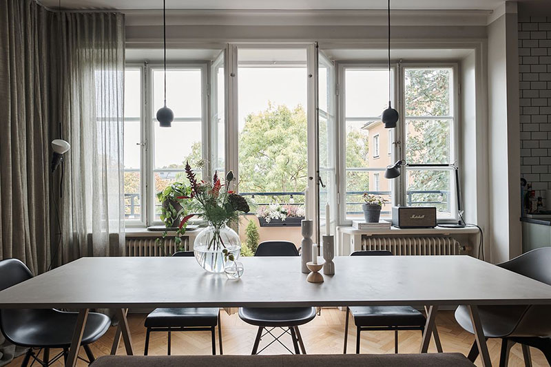 瑞典灰色调时尚公寓，打造温馨空间-17