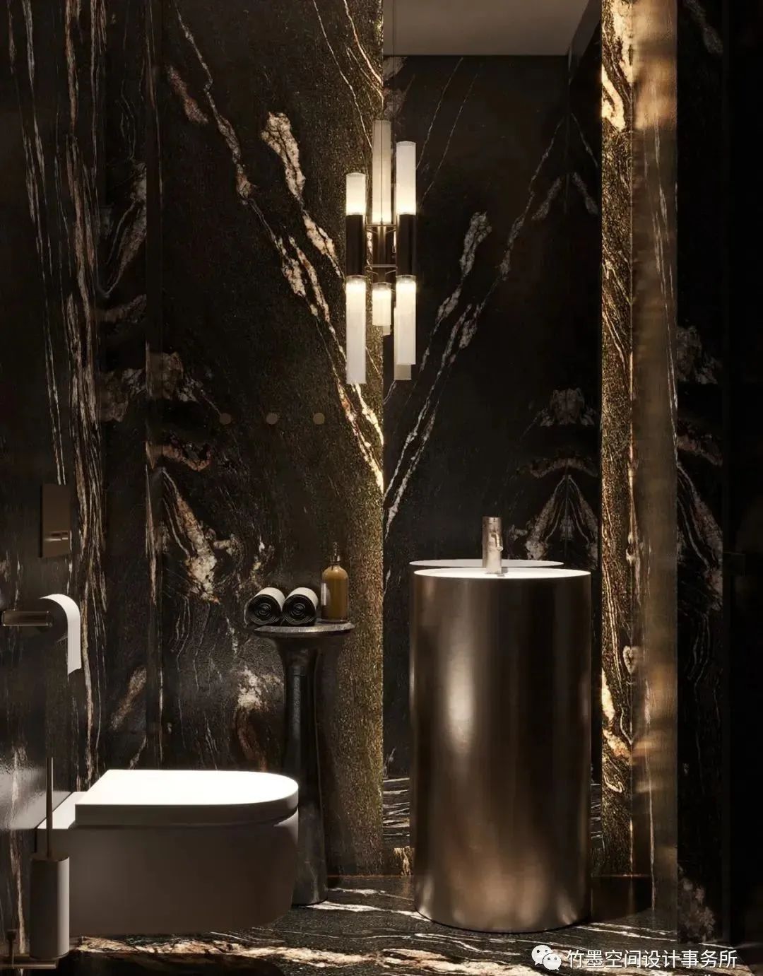 法式轻奢之美·竹墨空间设计事务所 200㎡艺术住宅-20