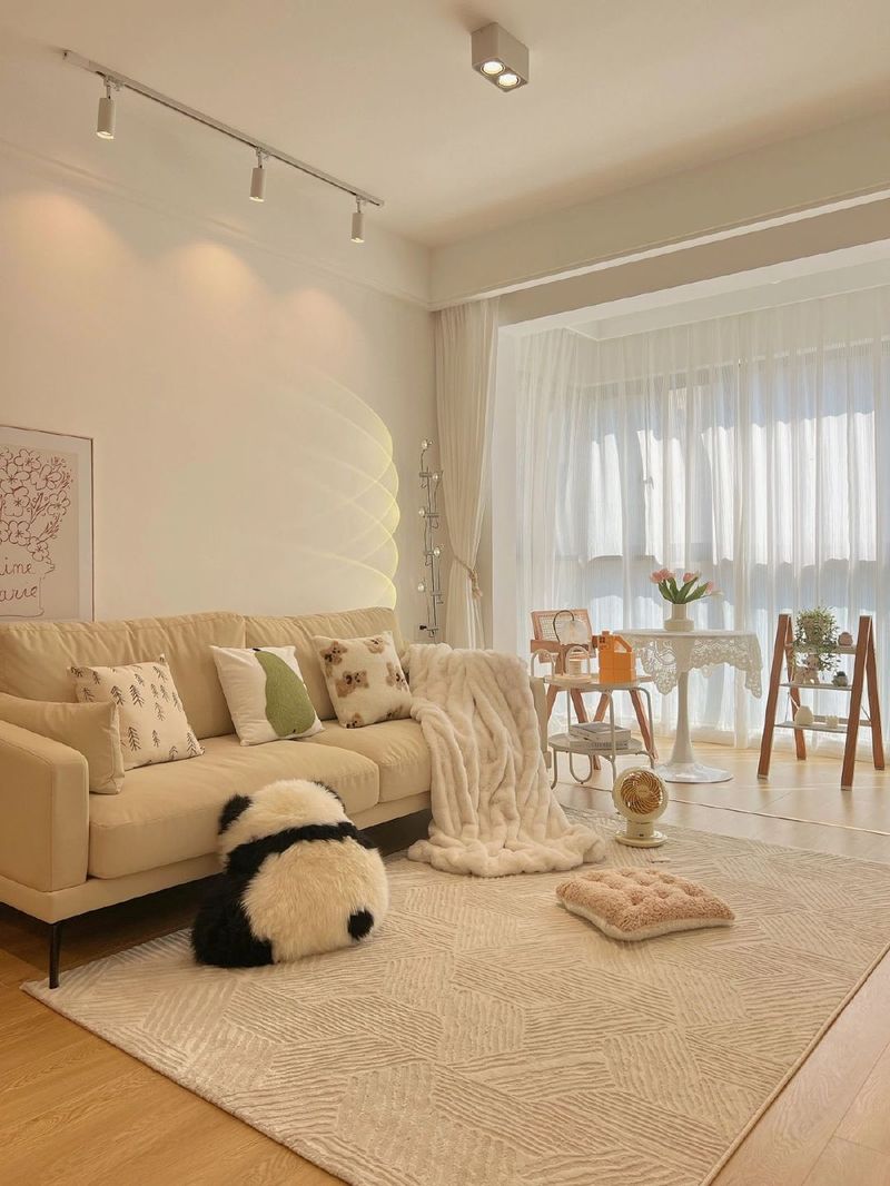 依云小镇142平奶油风，灰蓝乳胶漆打造明亮温馨空间-6