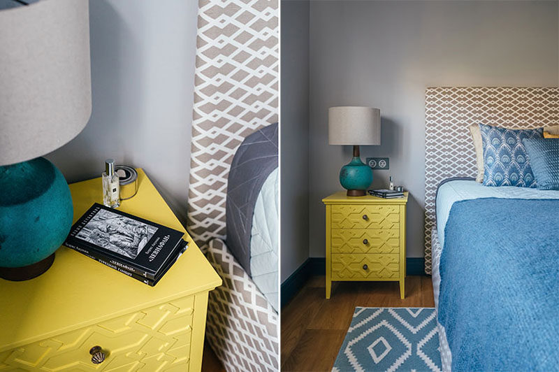 蓝黄对比下的现代家居设计-17