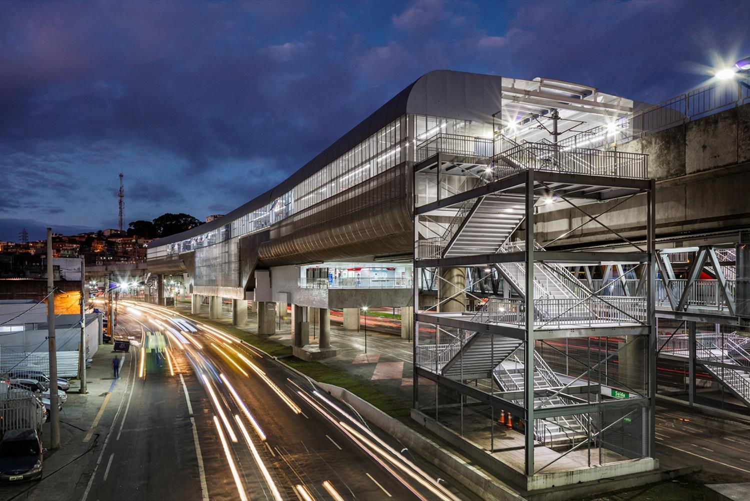 巴西悬浮式地铁站设计,环保舒适一体化-1