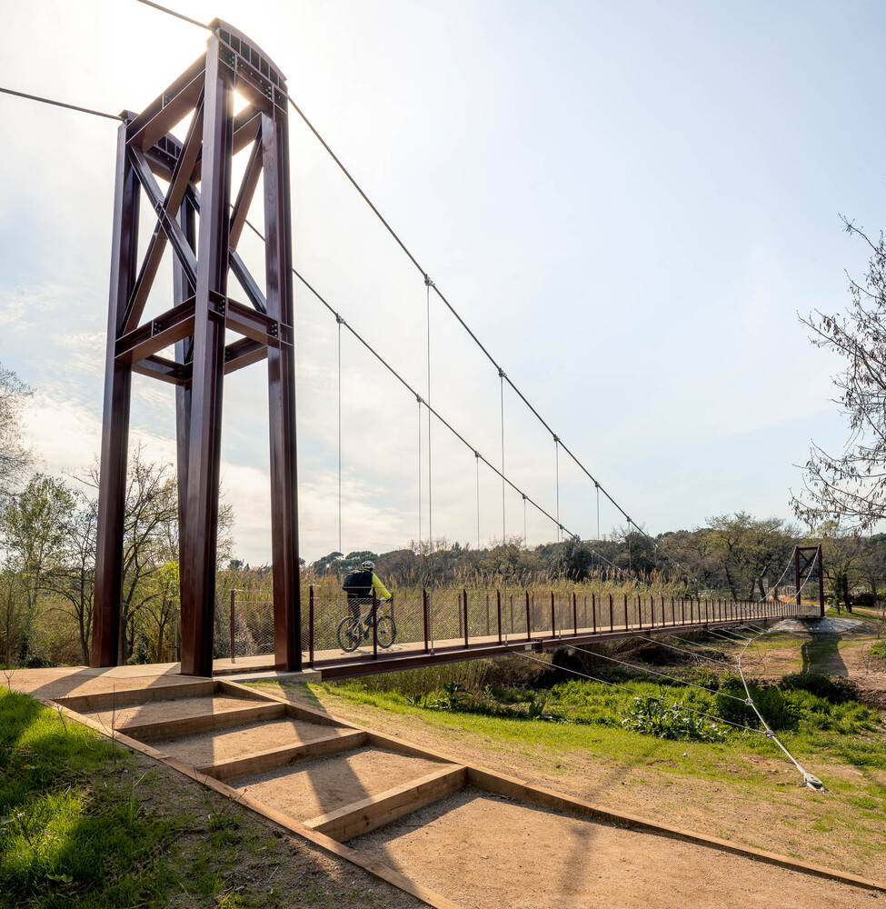 西班牙 Ripoll 河悬索桥-24