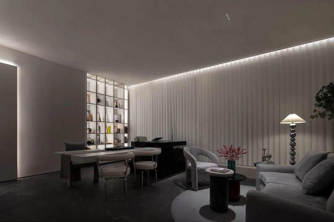 黑白灰空间设计办公室丨中国合肥-36