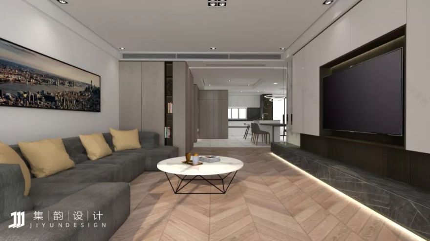 集韵设计|| 西安 160㎡现代简约之家,藏匿收纳空间的秘密-77