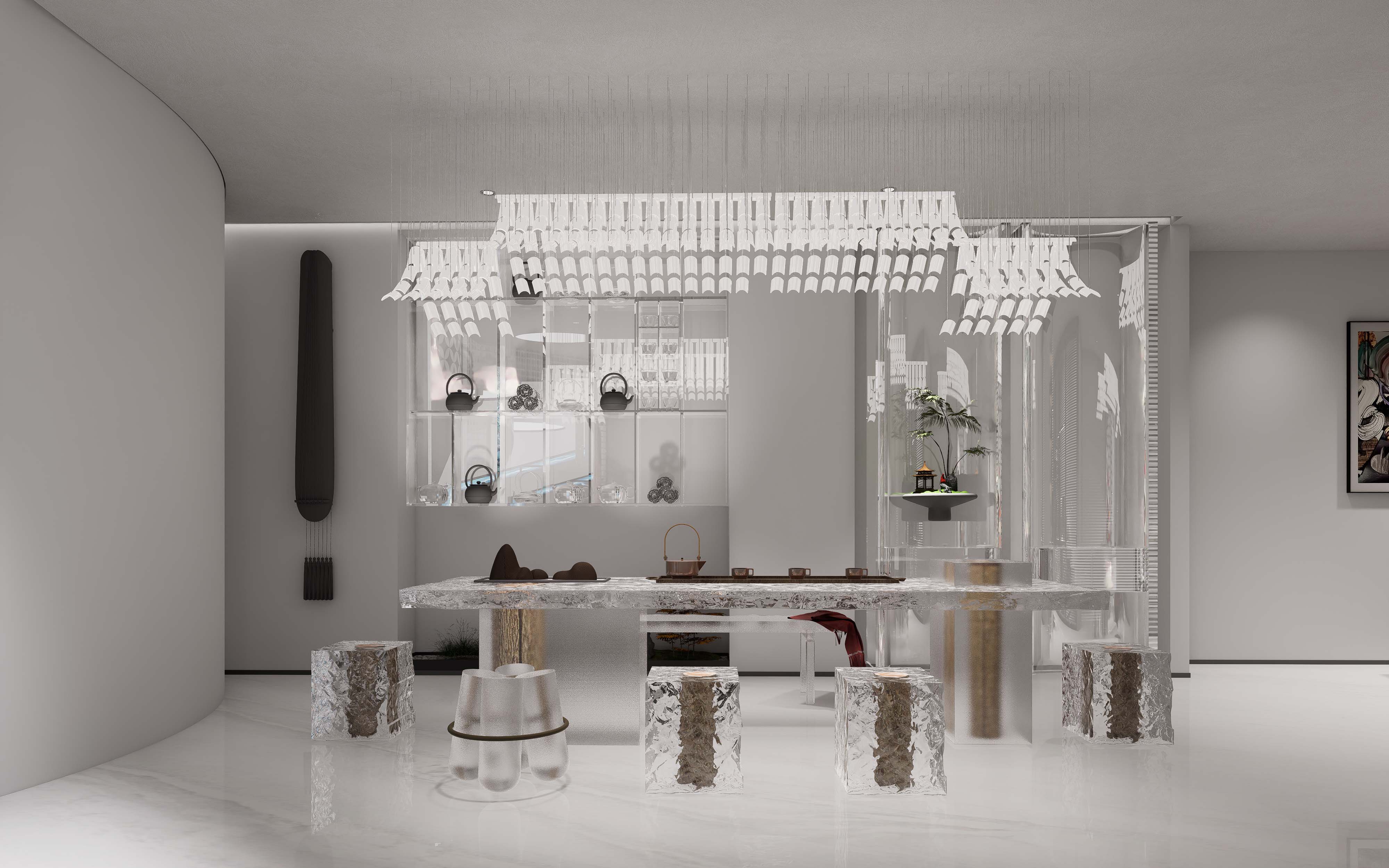 玻璃展厅设计｜朴术空间设计-7