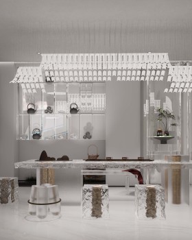 玻璃展厅设计｜朴术空间设计