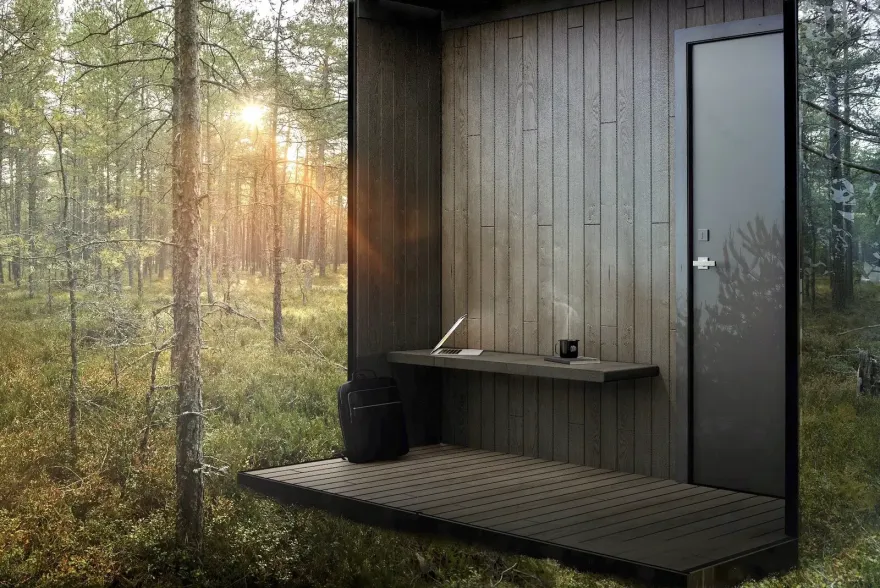 亚马逊推出 10m²镜面迷你屋,完美融入自然风景-7