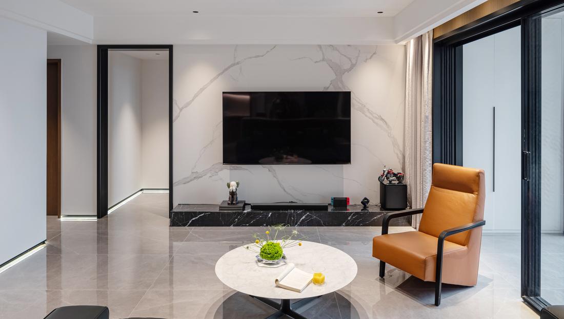 灰白之境 · 简约而不简单的客餐厅设计-2