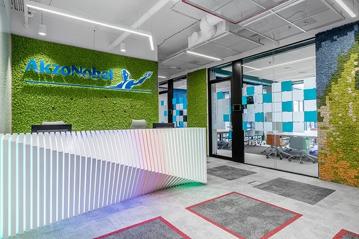 涂料巨头阿克苏诺贝尔华沙办公设计-14