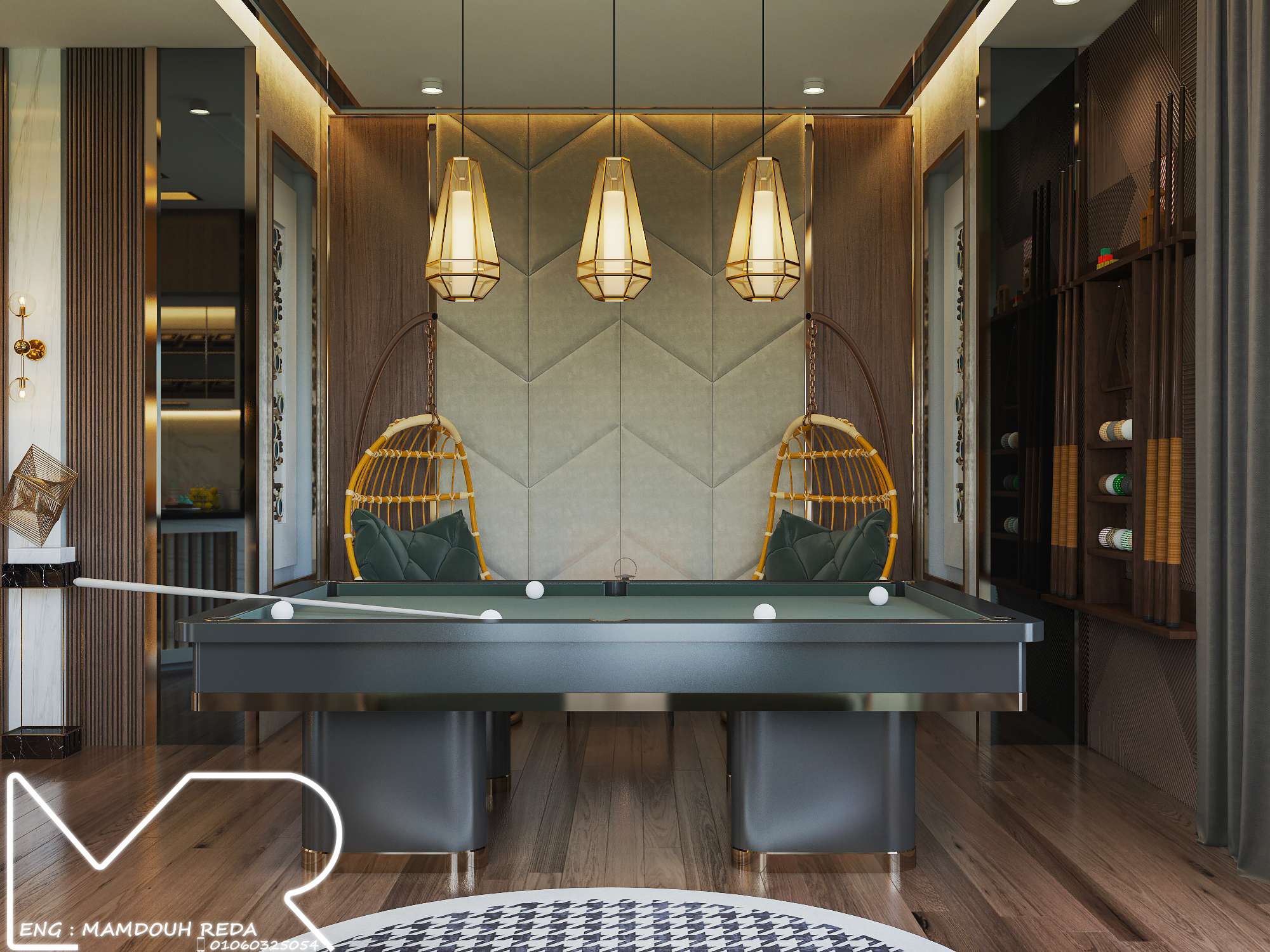 娱乐室设计丨沙特阿拉伯-8