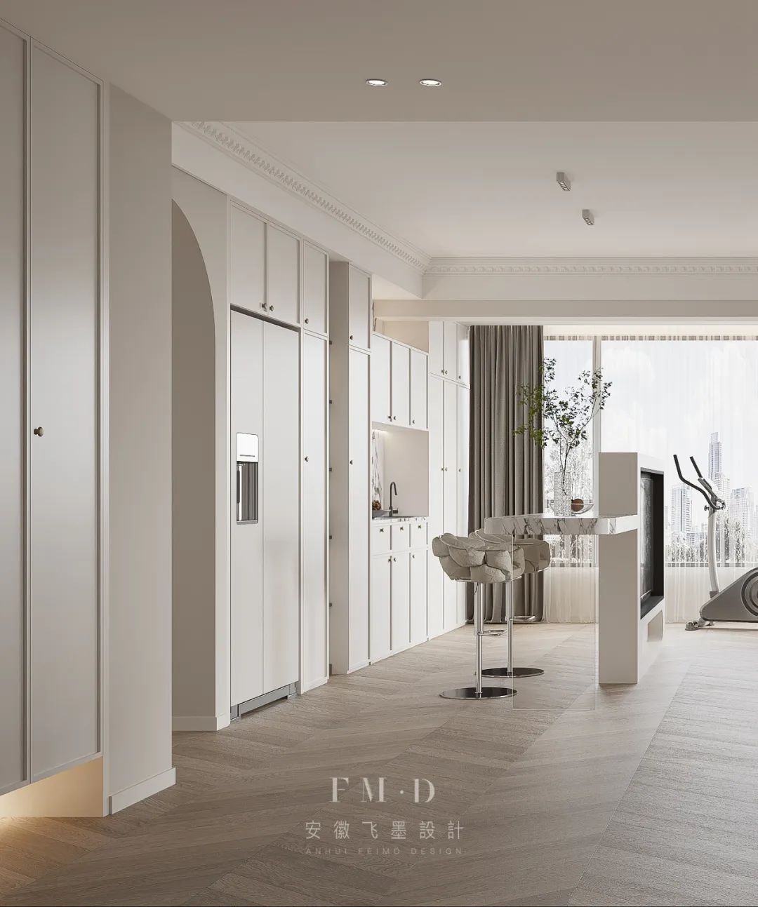 140㎡法式自由空间丨中国六安丨飞墨设计组-25