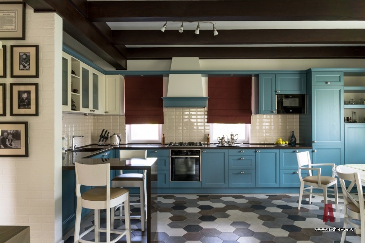 2层别墅室内设计（带坎蒂和普罗旺斯风格元素）丨俄罗斯莫斯科丨Зеленецкая Варвара,Петухова Мария-16