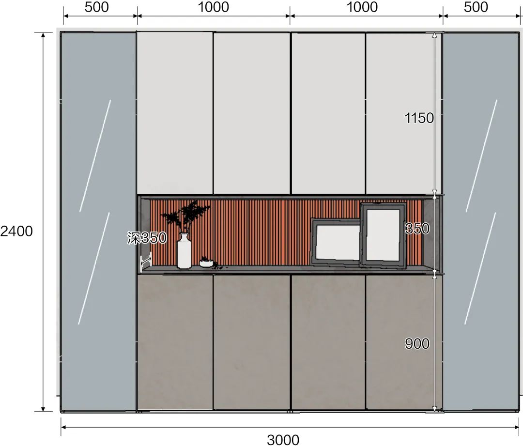 书柜设计模块分享-14