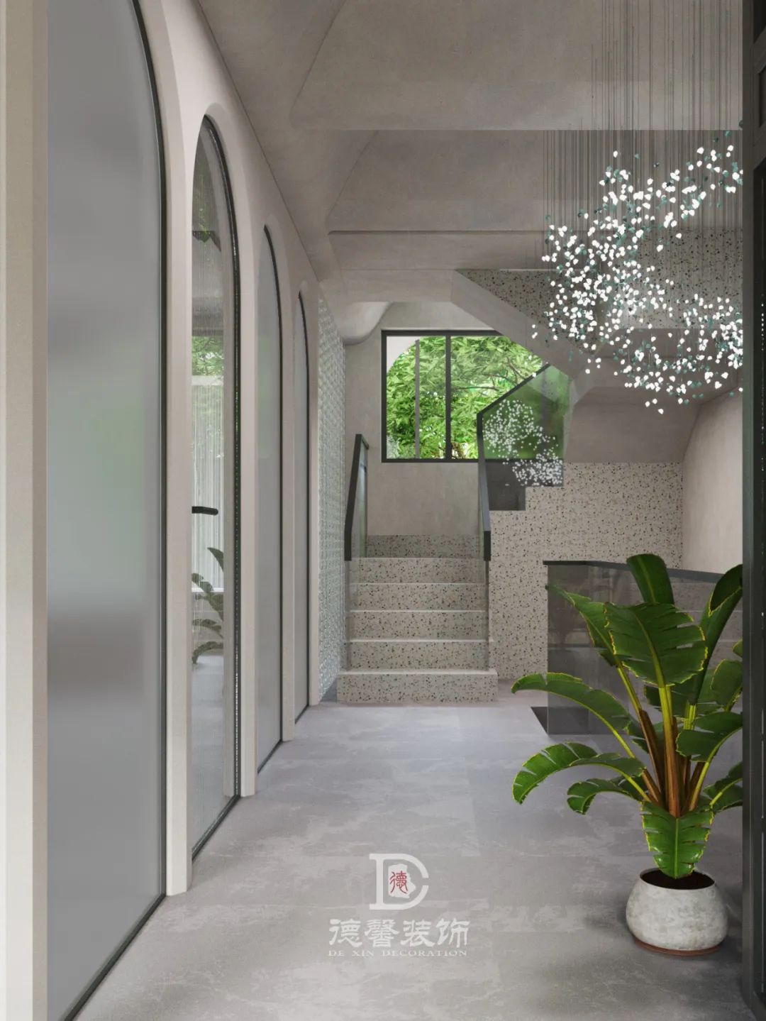 广州琶洲雅郡花园现代法式混搭别墅设计丨中国广州丨德馨装饰-24